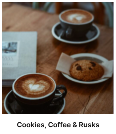 Cookies, Coffee & Rusks